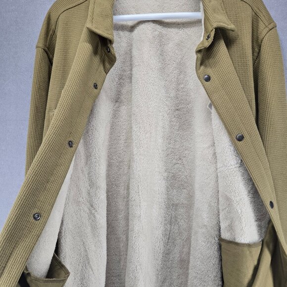 Eddie Bauer Men's Faux Sherling Lined Jacket, 2XL, Dark Tan, NWT - Picture 4 of 11